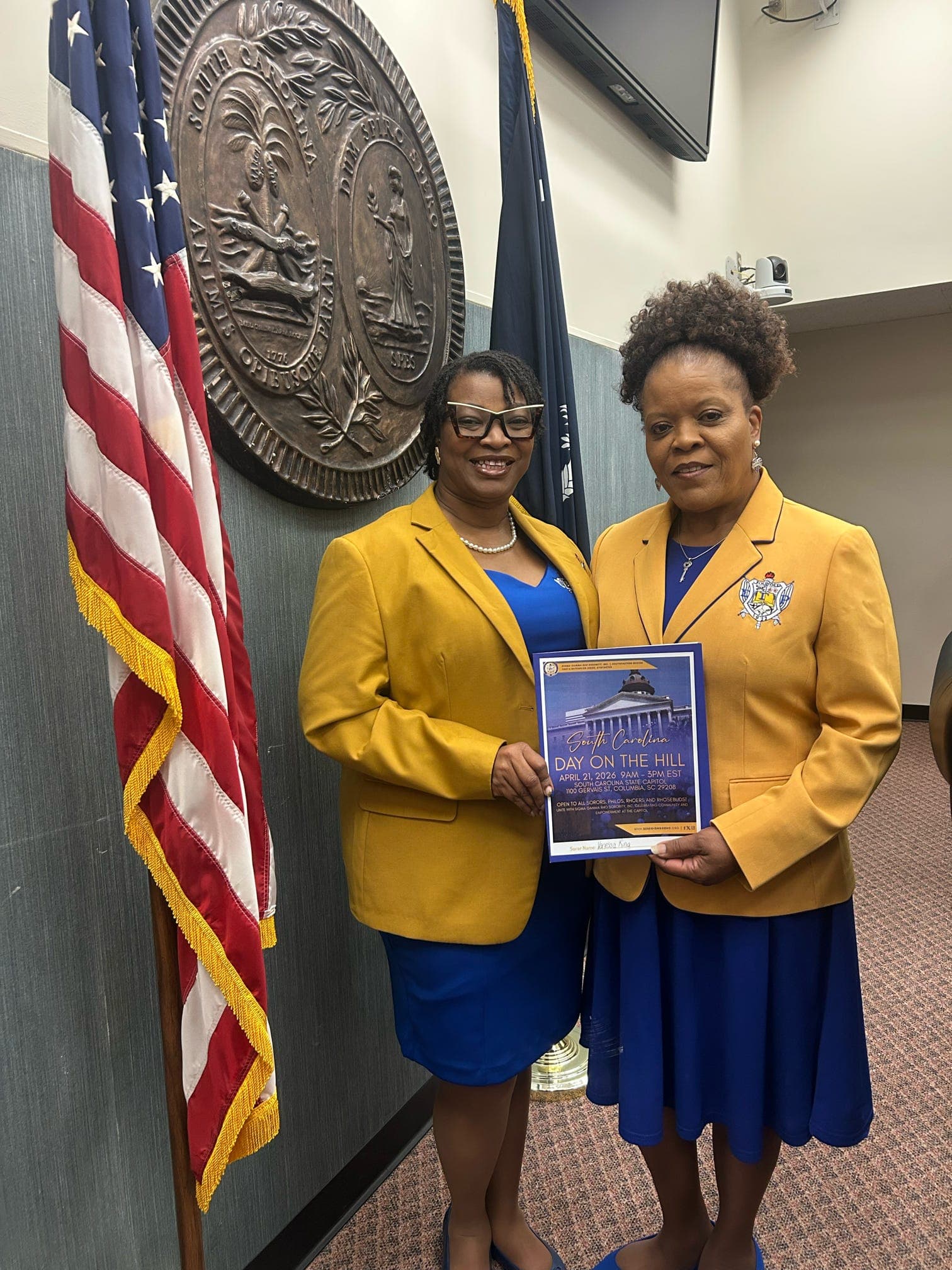 Xi Gamma Sigma sorors at South Carolina Day on the Hill