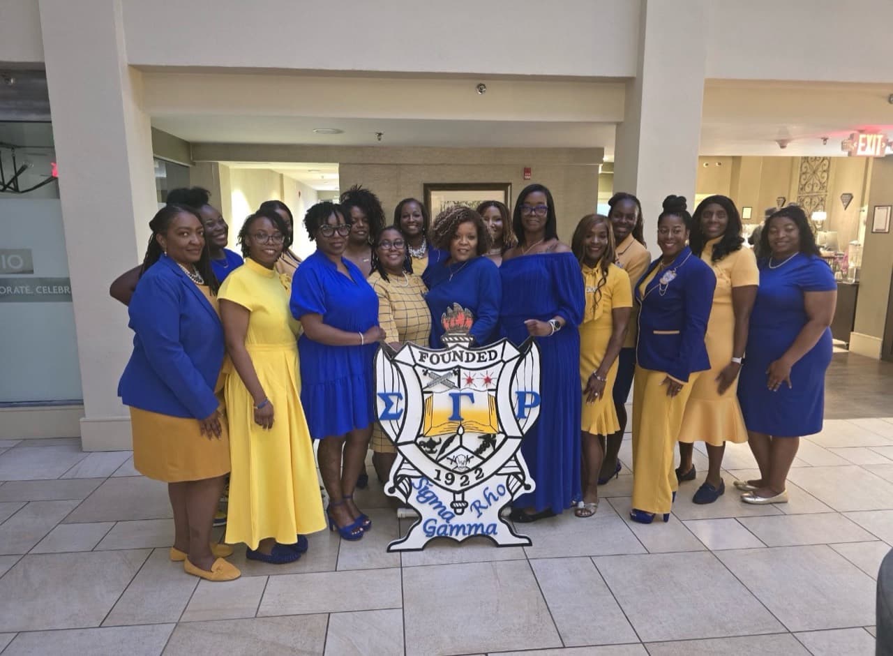 Xi Gamma Sigma sorors at New Member Induction 2025