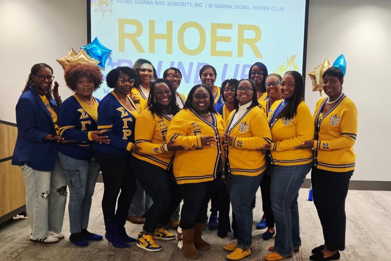 Xi Gamma Sigma sorors at Rhoer Round Up